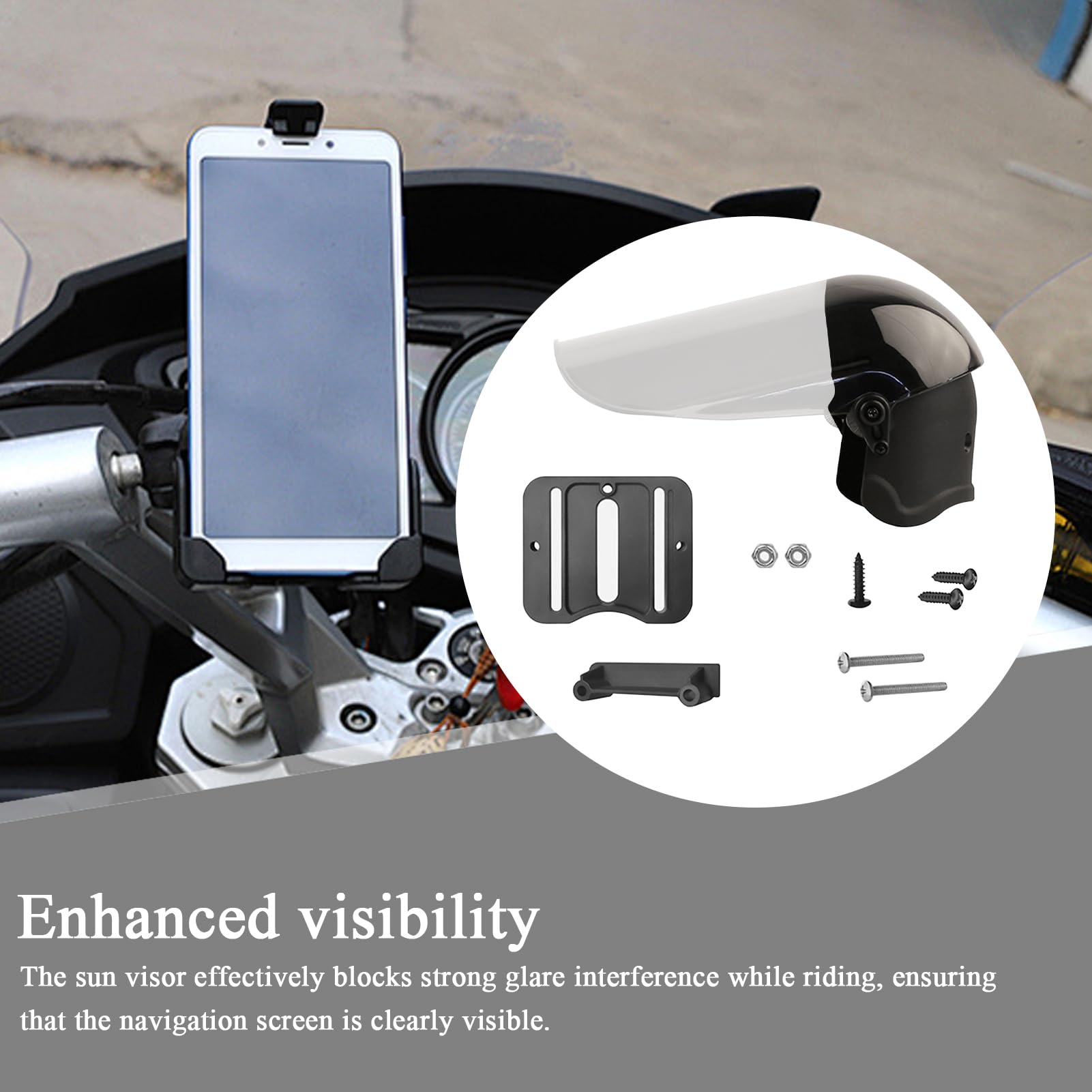 Amazon.co.jp: バイク用 スマホサンシェード, 車 スマホ 日除け,スマホ